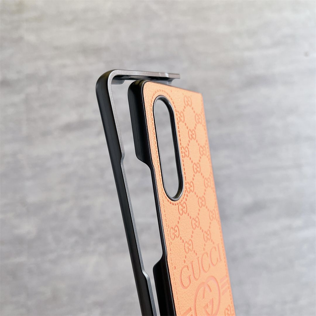 Leather Embossed Fold Case
