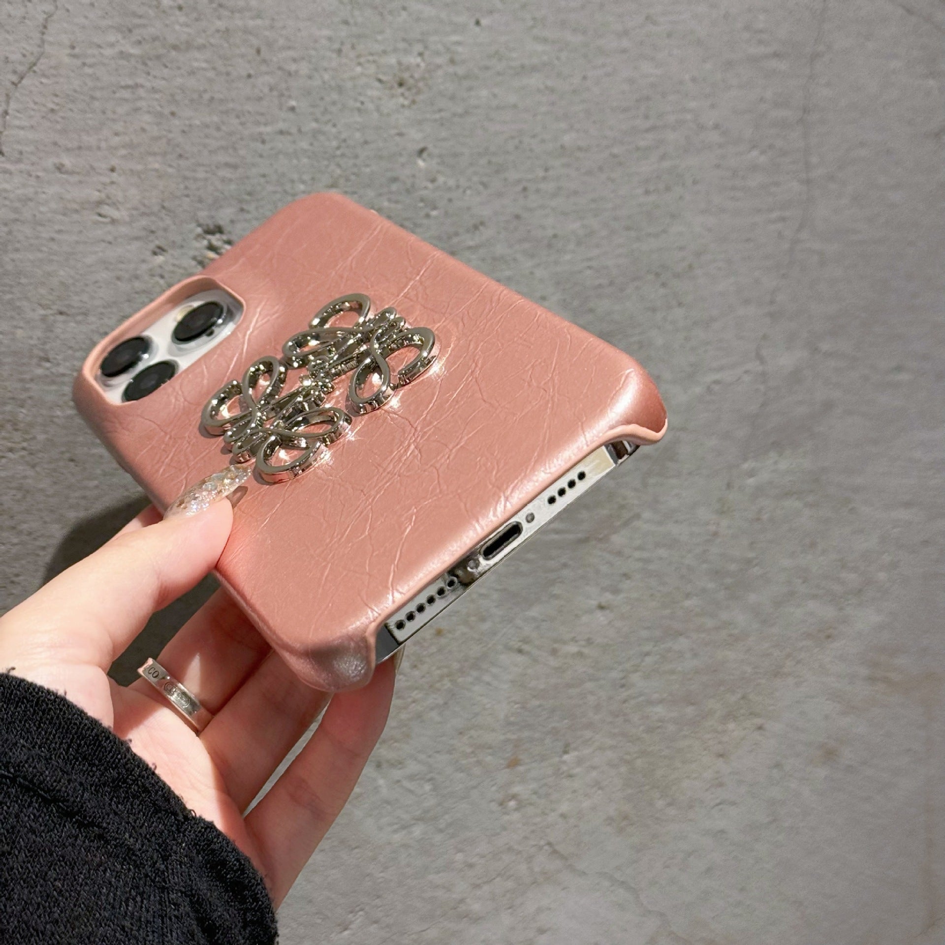 Leather Sequin Phone Case
