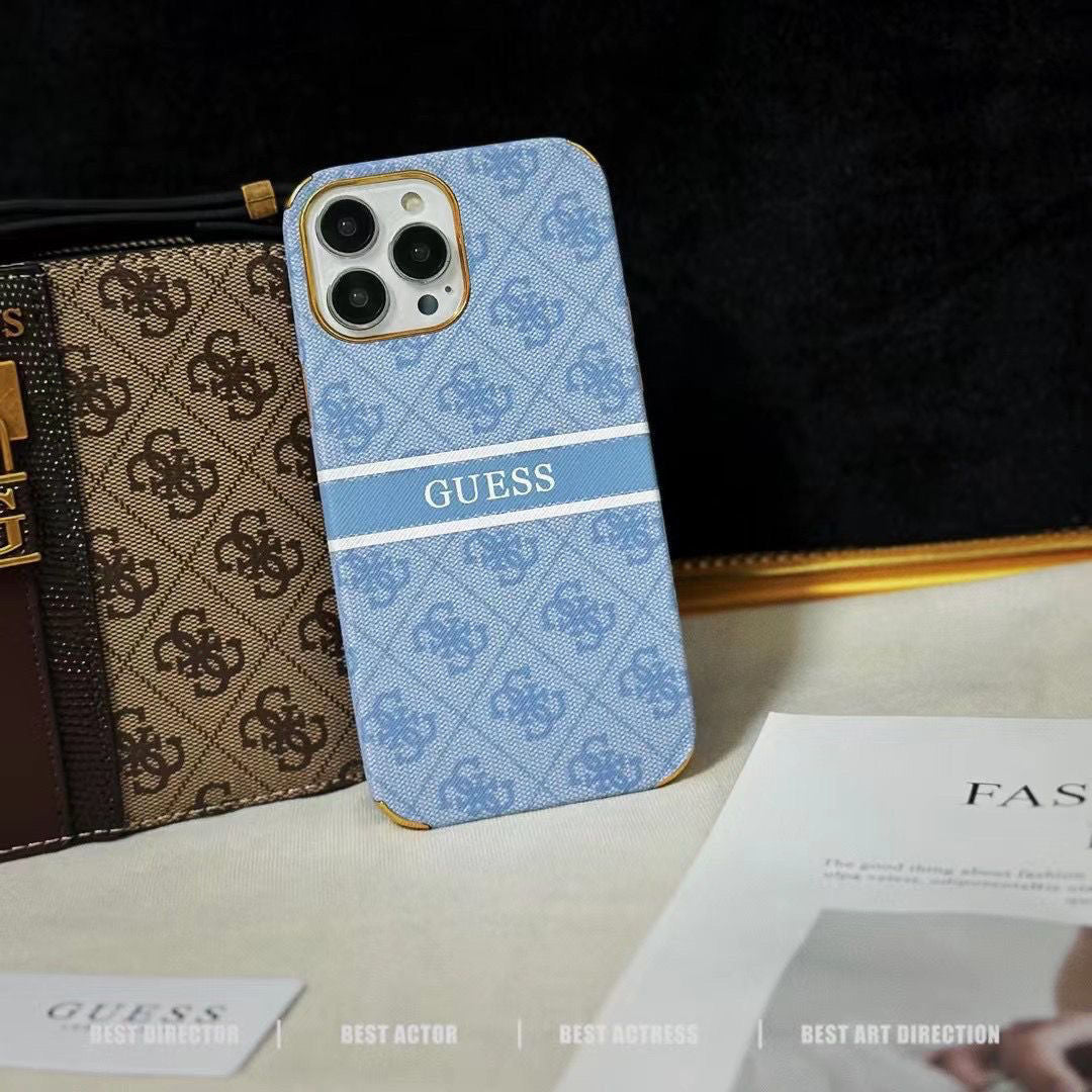 Electroplating Anti-Fall Retro Embossed Case