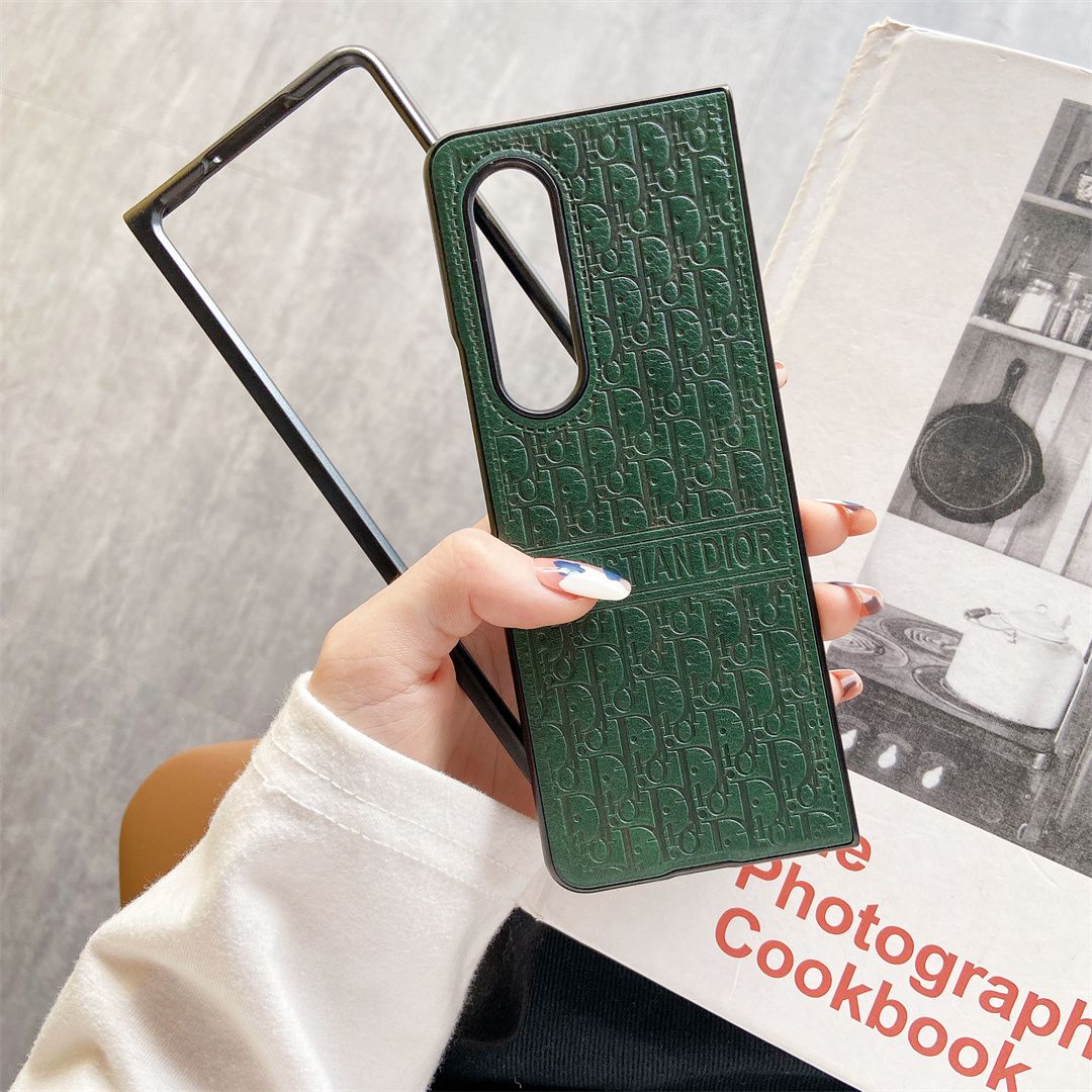 Leather Retro Embossed Fold Case
