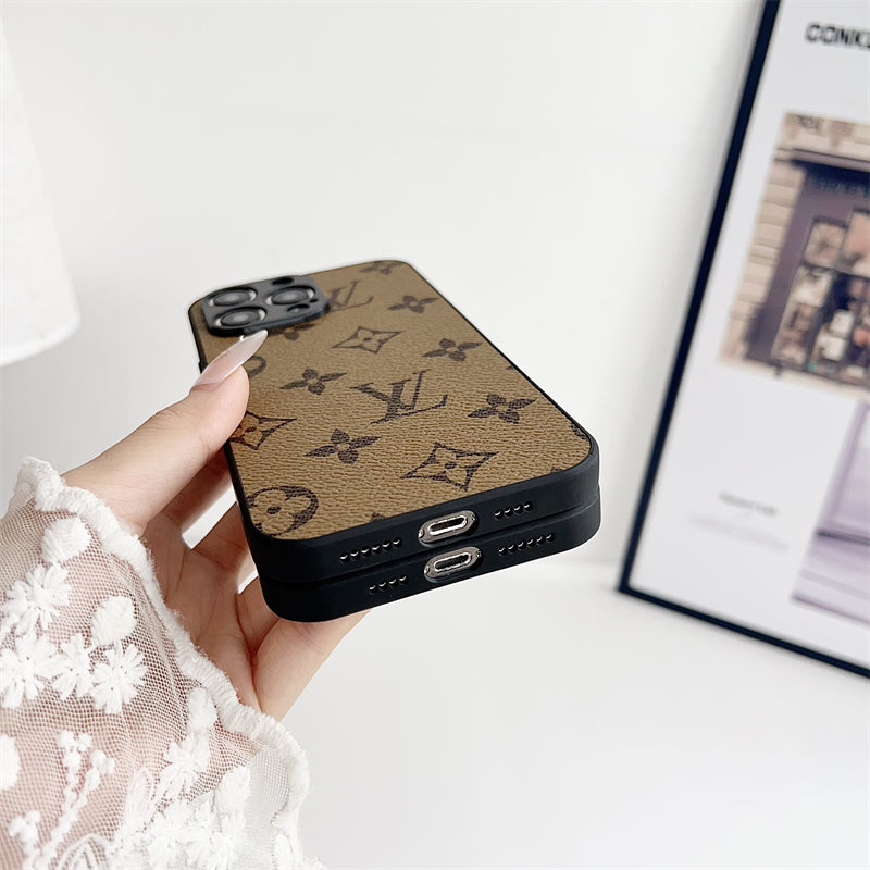 Classic Printed Leather All-Inclusive Case