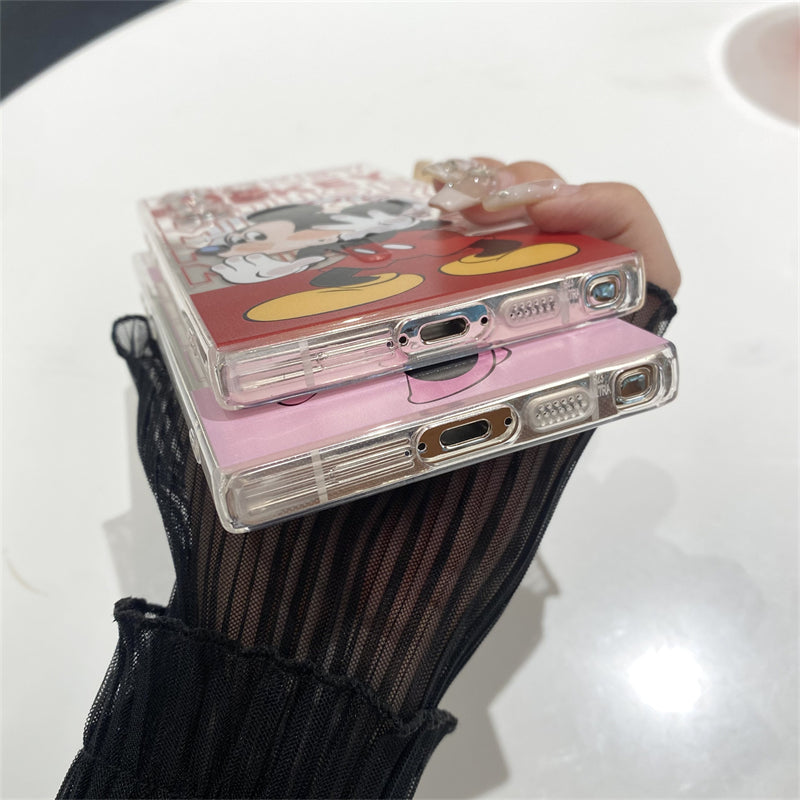 Cute Cartoon Magnetic Bracket Samsung Case