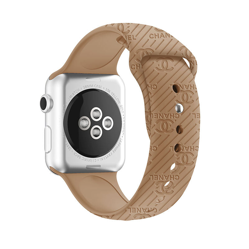 Fashion Embossed Silicone Apple Watch Band