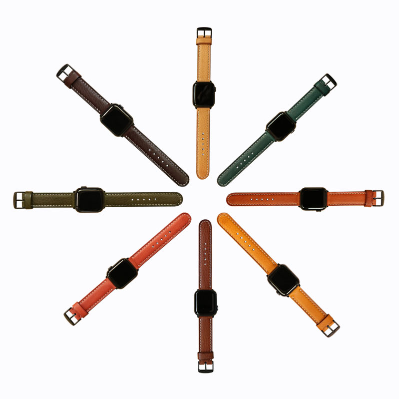Pink Leather Watchband