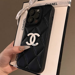 Fashionable Lozenge Leather Case