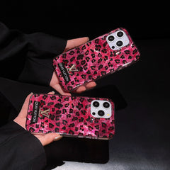Luxury Leopard Print Pink Case
