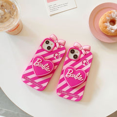 3D Love Bracket Silicone Case