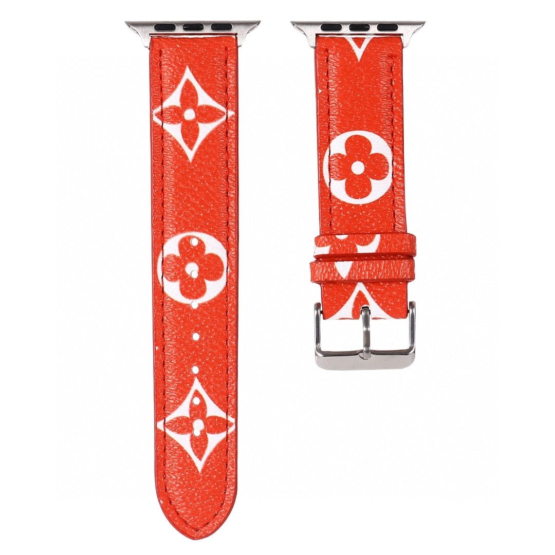 Leather Embossed Apple Watch Band