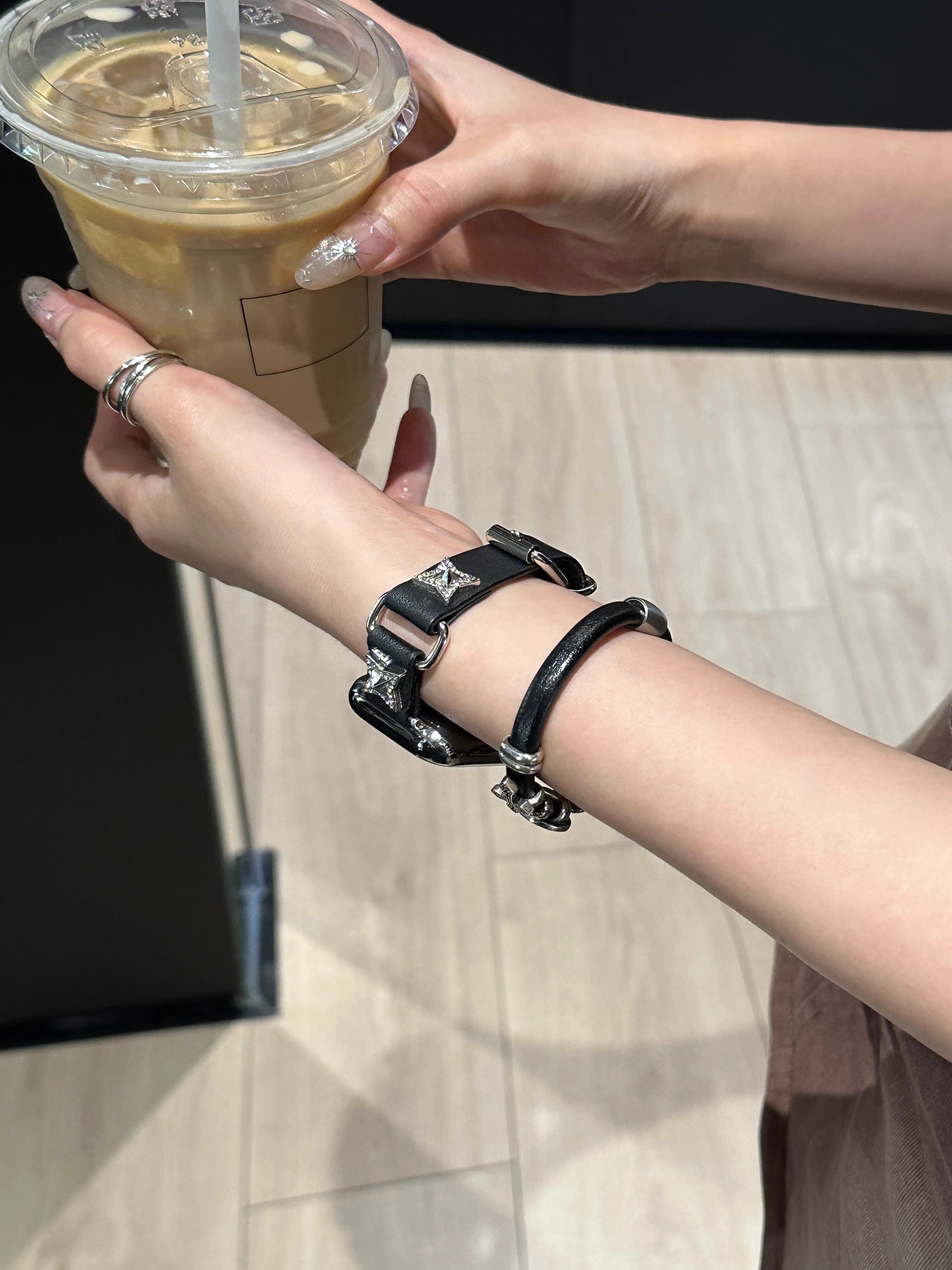 Vintage Star Leather Band