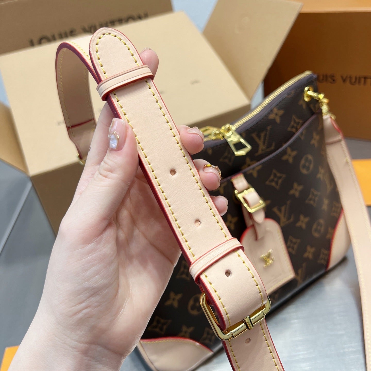 Classic Vintage Monogram Print Bag
