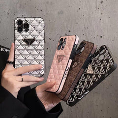 Leather Full Triangle Pattern Case