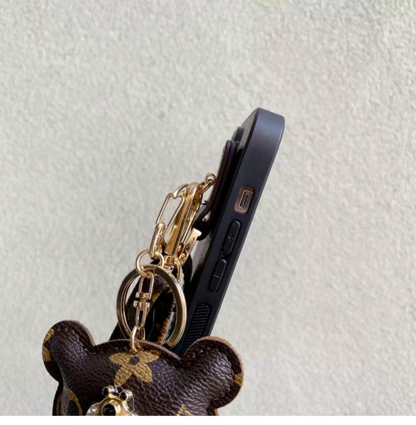 Luxurious Leather Bear Wristband Case
