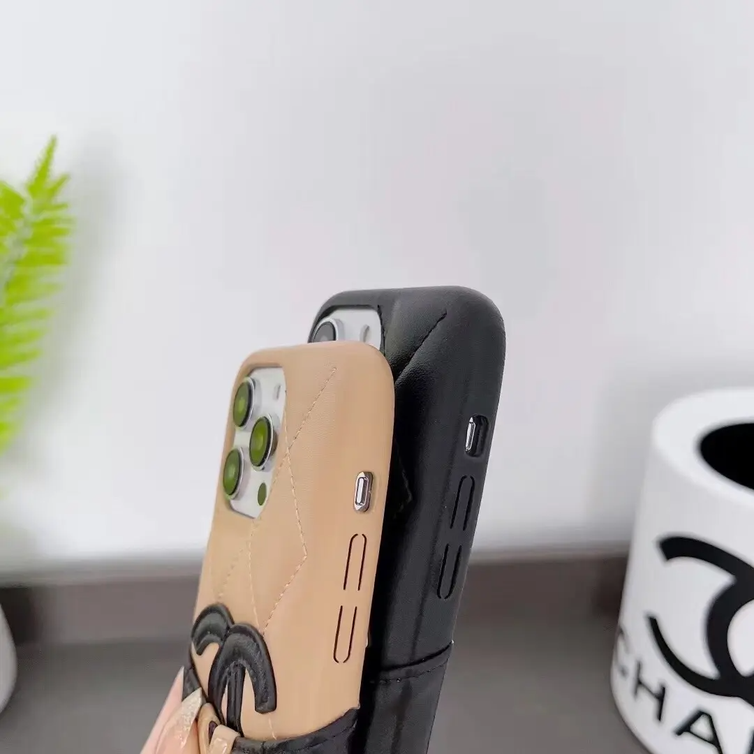 Classic Colorblock Leather Card Case