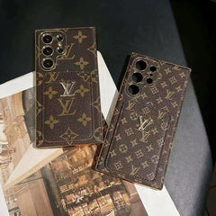 Retro Electroplating Embossed Card Holder Samsung Case