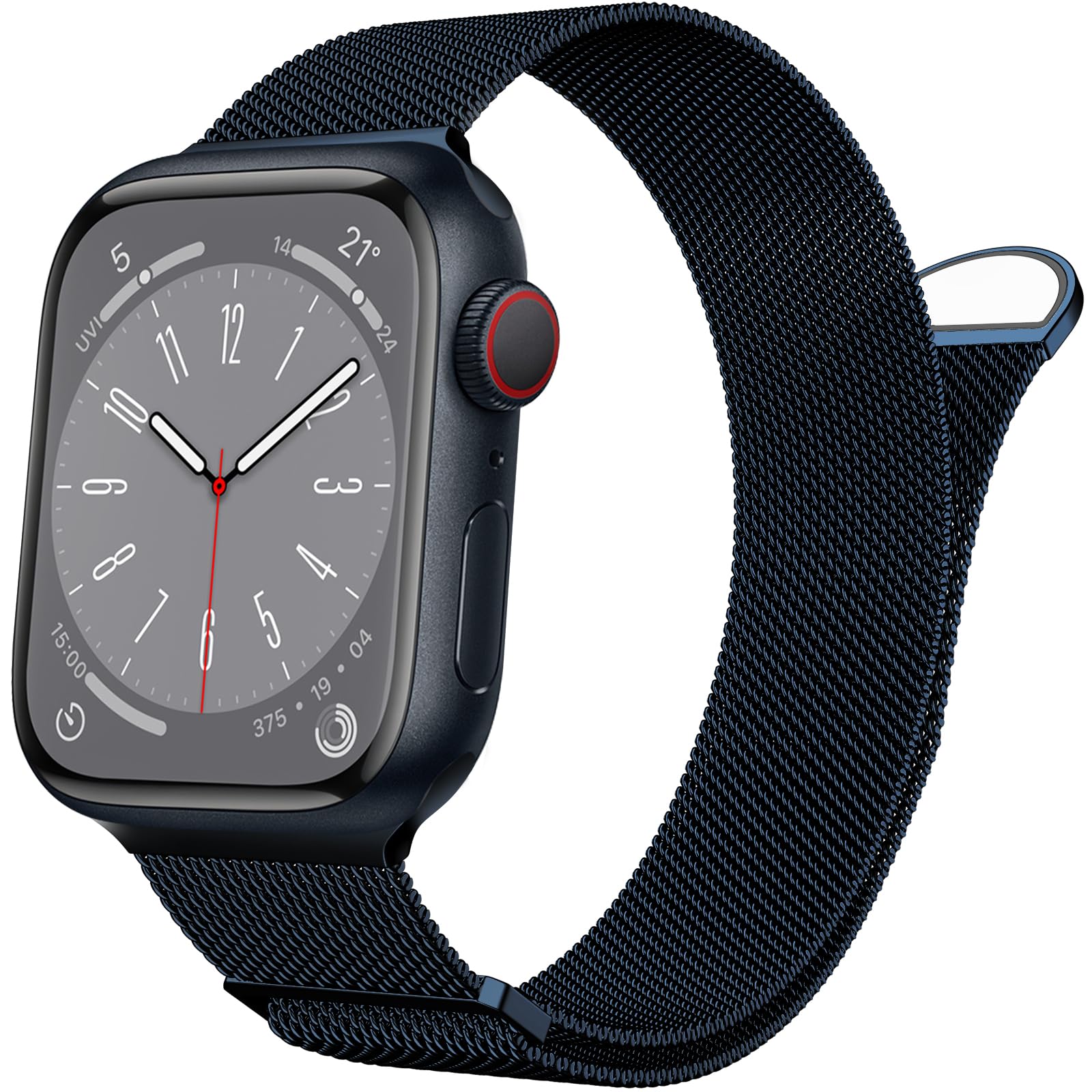 Stainless Steel Mesh Ring Magnetic Clasp Replacement for iWatch Band