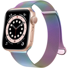 Stainless Steel Mesh Ring Magnetic Clasp Replacement for iWatch Band
