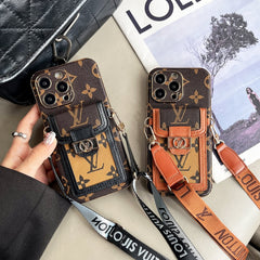 Electroplated Leather Luxury Crossbody Case