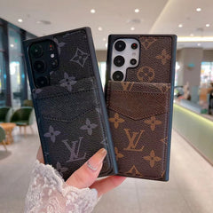 Luxury Leather Card Holder Wallet Samsung Case