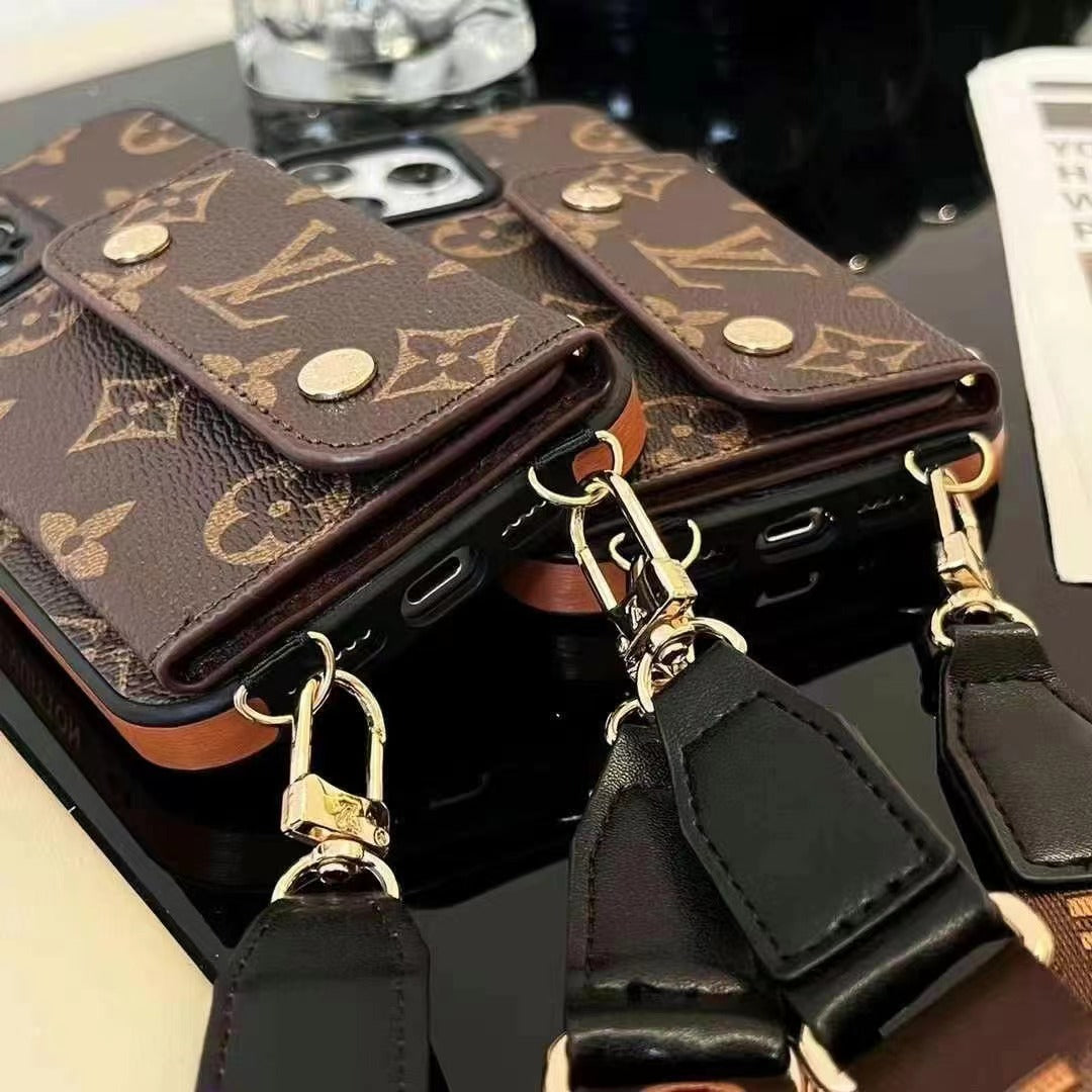 Classic Retro Leather Card Crossbody Case