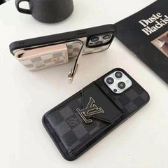 Luxury Leather Metal Card Holder Lanyard Case