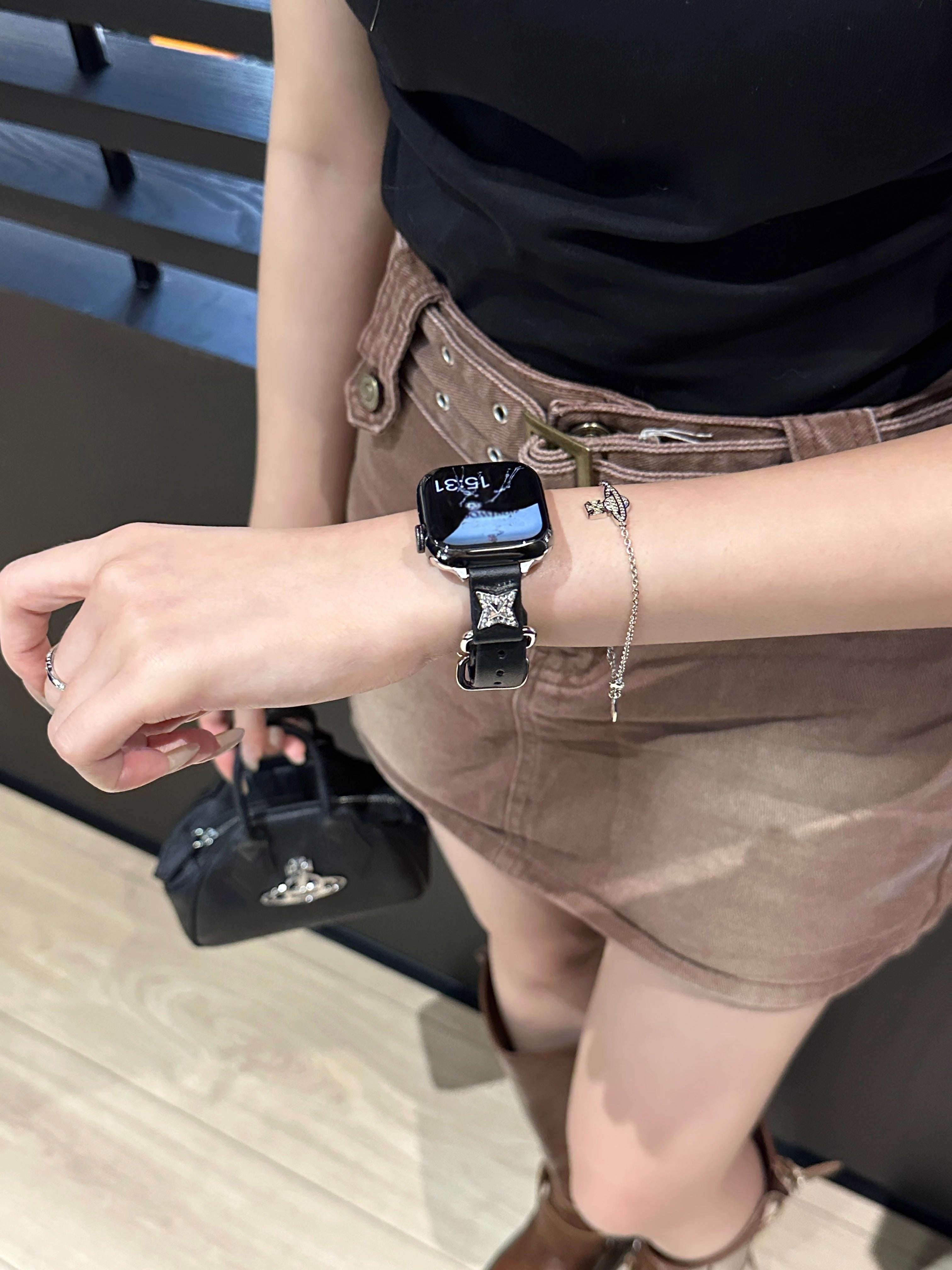 Vintage Star Leather Band