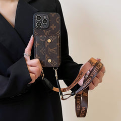 Classic Retro Leather Card Crossbody Case