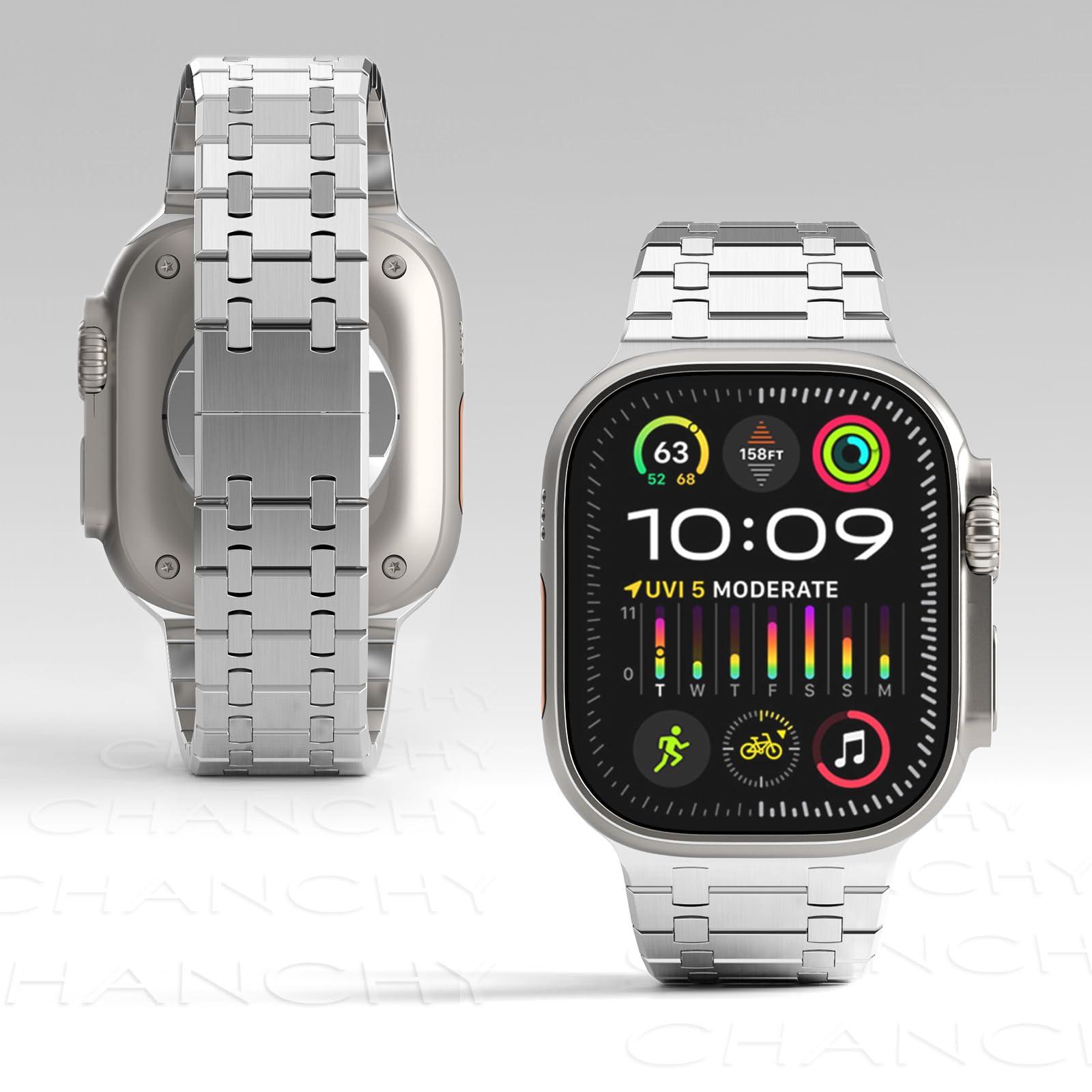 AP-Silver Stainless Steel Band