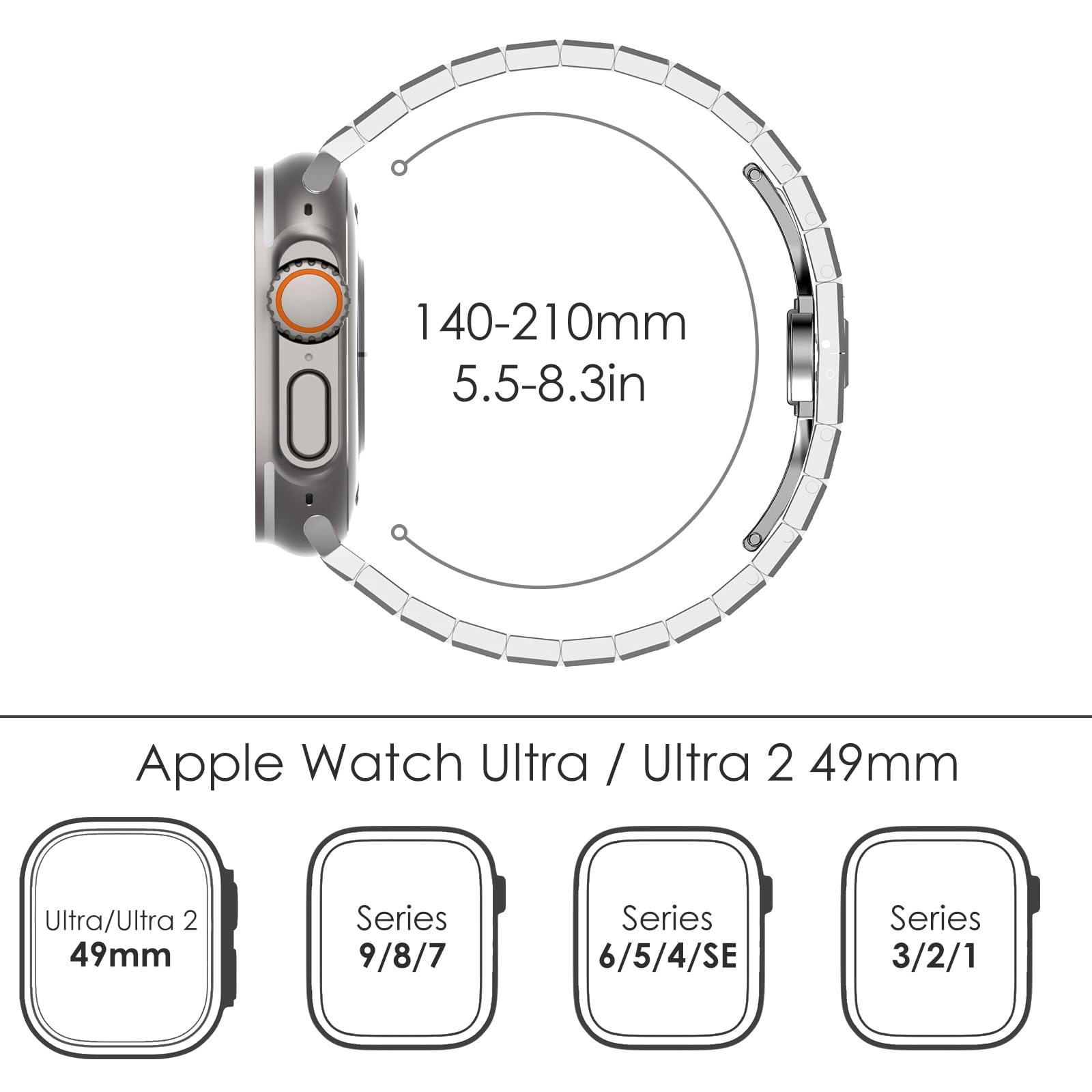AP-Silver Stainless Steel Band