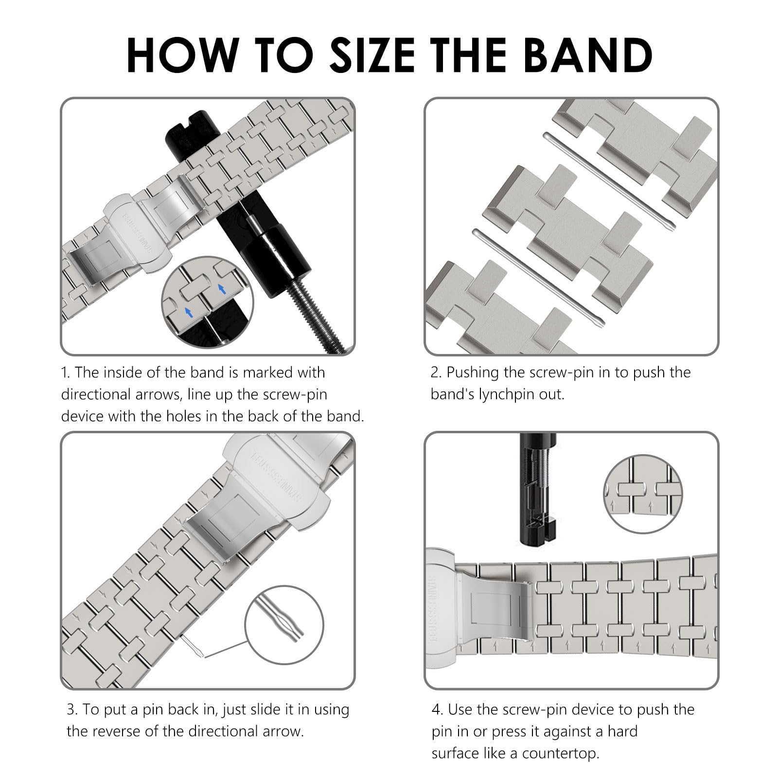 AP-Titanium Stainless Steel Band