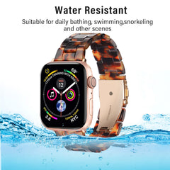 Amber Tortoiseshell Resin Band