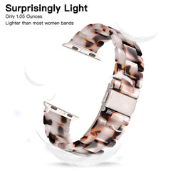 Tortoiseshell Brown Light Resin Band
