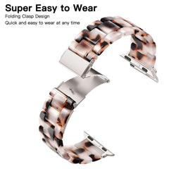 Tortoiseshell Brown Light Resin Band