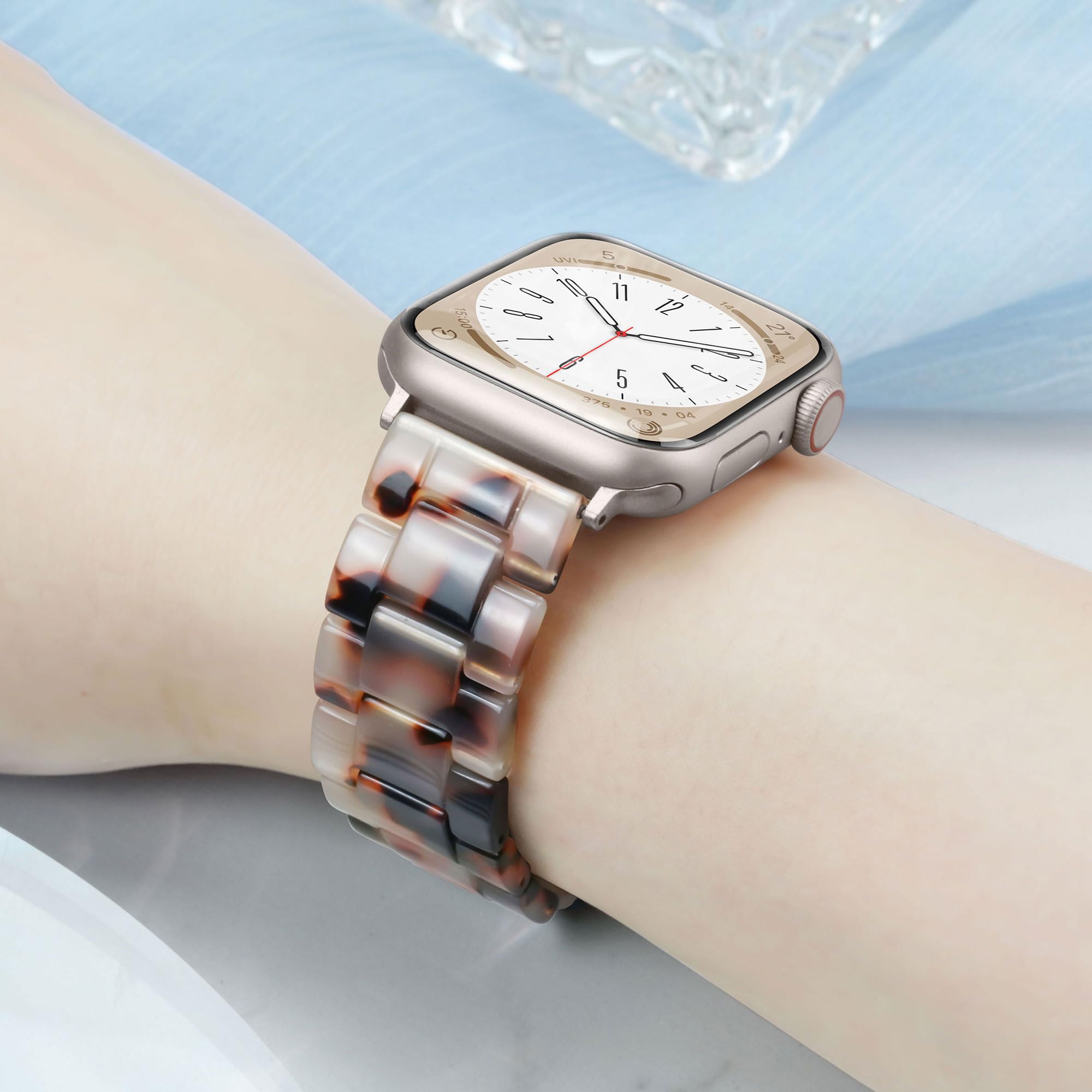 Tortoiseshell Brown Light Resin Band