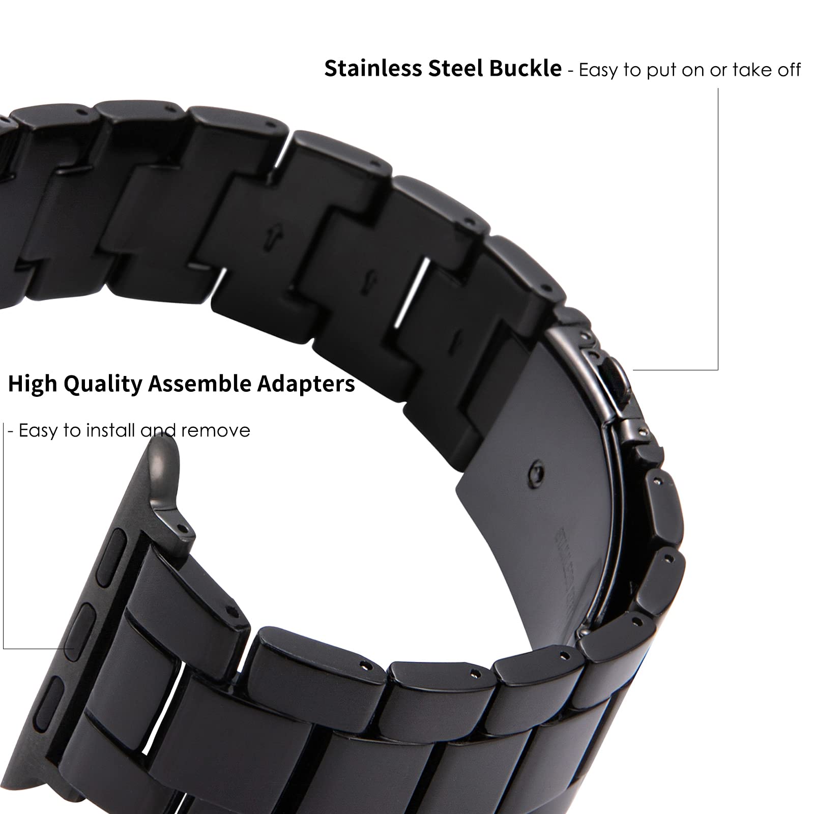Black Resin Band