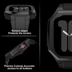 Luxury Black Metal Case with Band