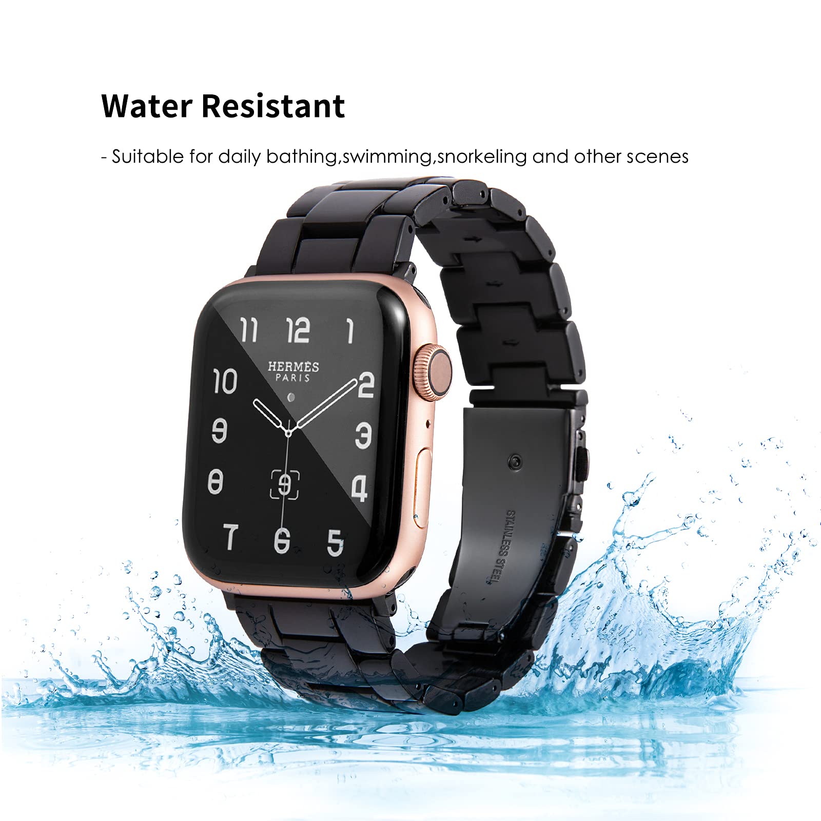 Black Resin Band