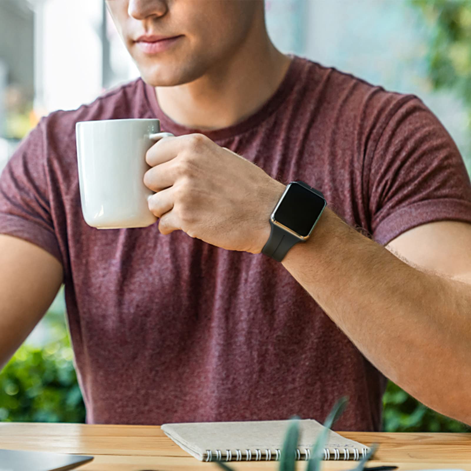 Vertical Stripe Magnetic Silicone Band for Apple Watch