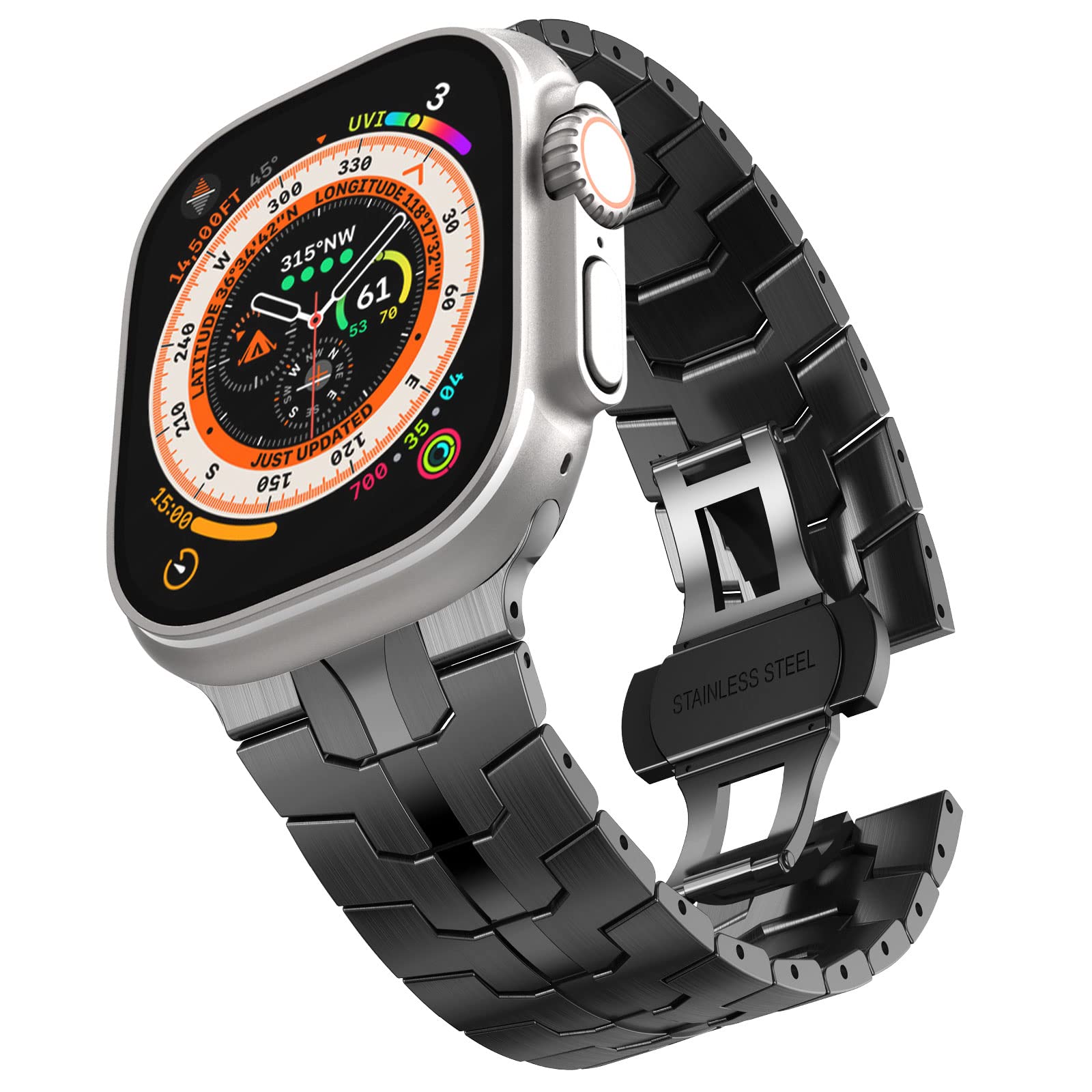 Black Stainless Steel Band