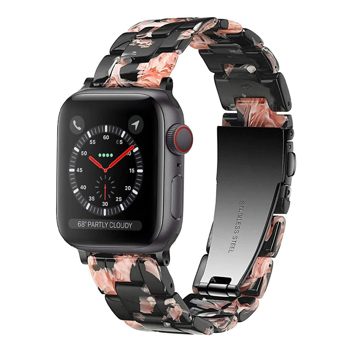 Black Rose Resin Band