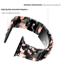 Black Rose Resin Band