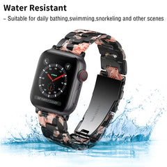 Black Rose Resin Band