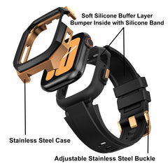 Luxury Gold Metal Case with Band