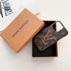 Leather Embossed Logo Card Case