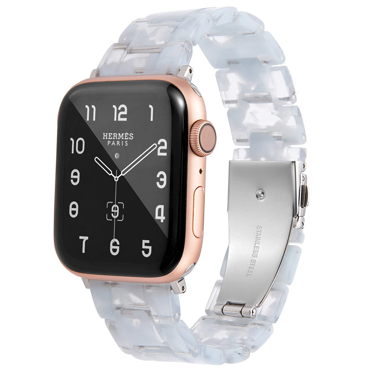 Clear Blue Resin Band