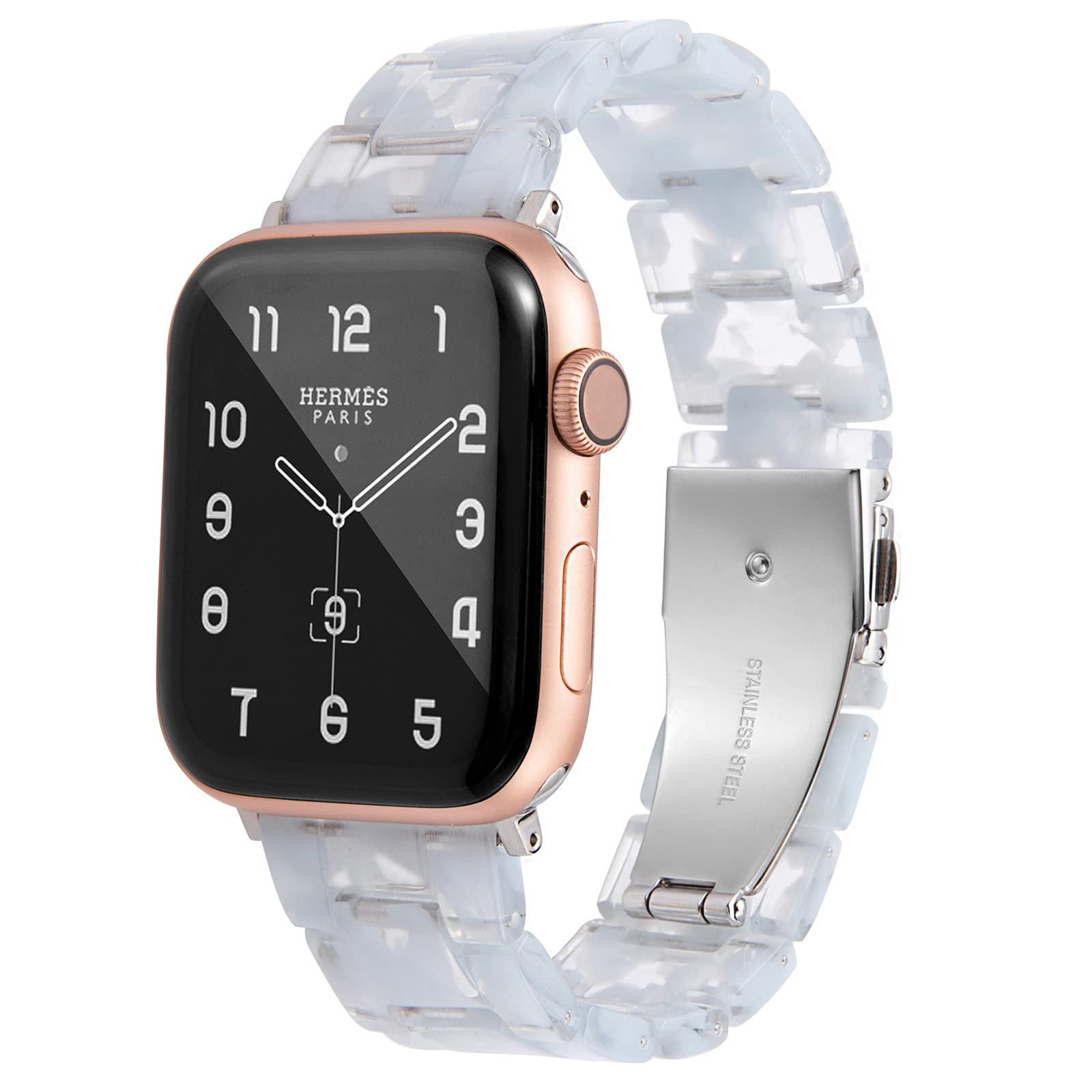 Clear Blue Resin Band
