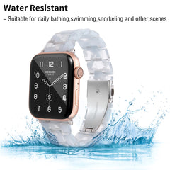 Clear Blue Resin Band