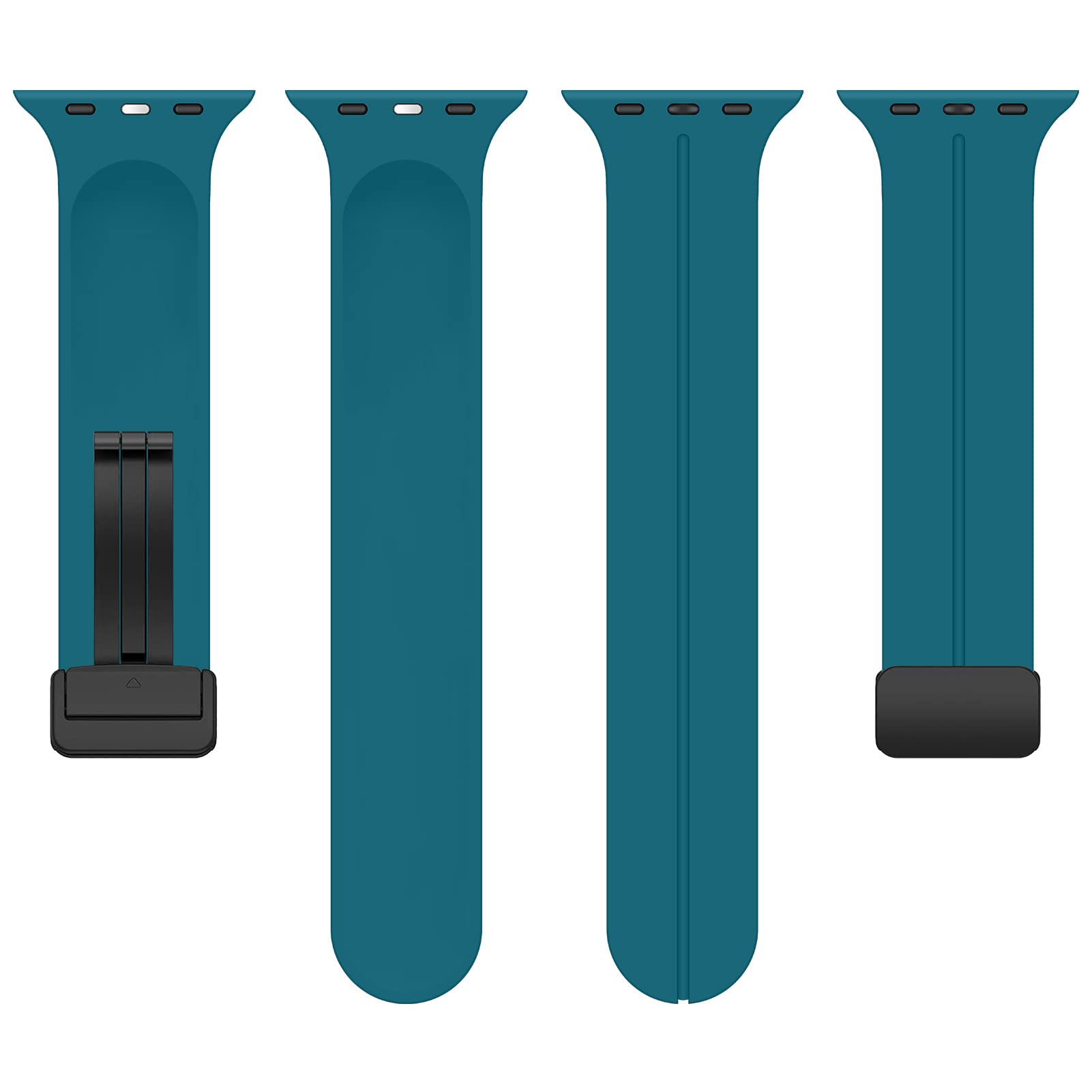 Vertical Stripe Magnetic Silicone Band for Apple Watch