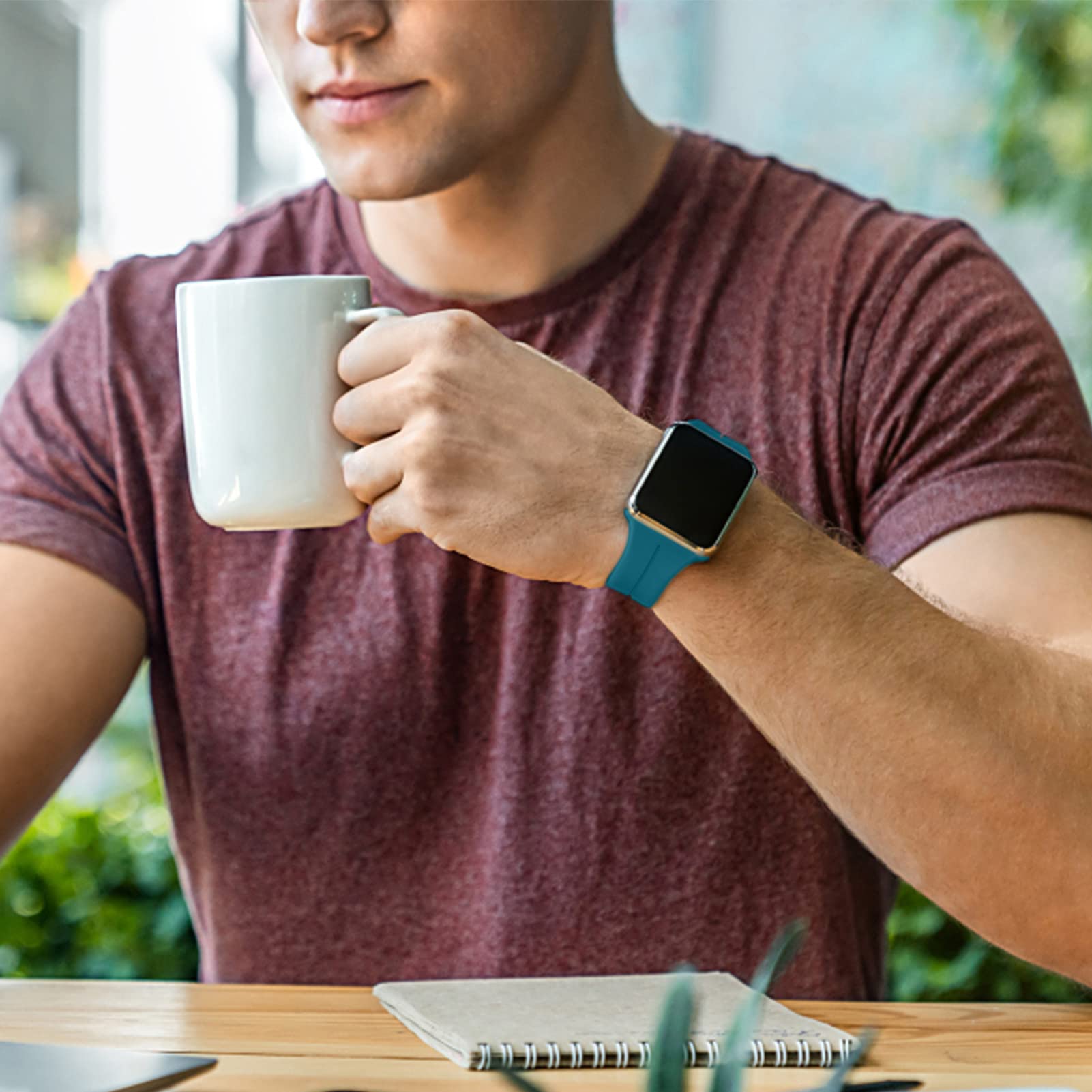 Vertical Stripe Magnetic Silicone Band for Apple Watch