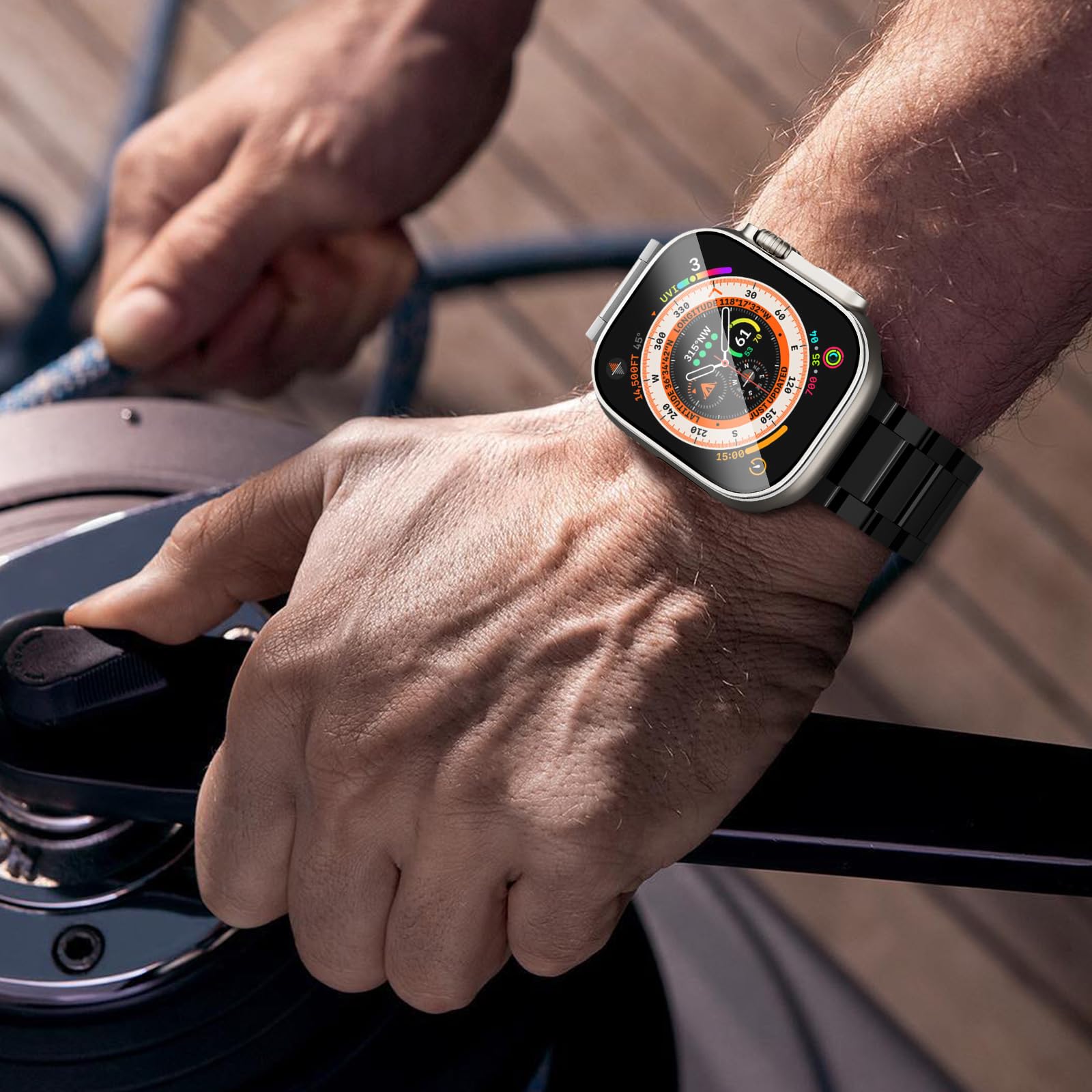 DT-Black Stainless Steel Band