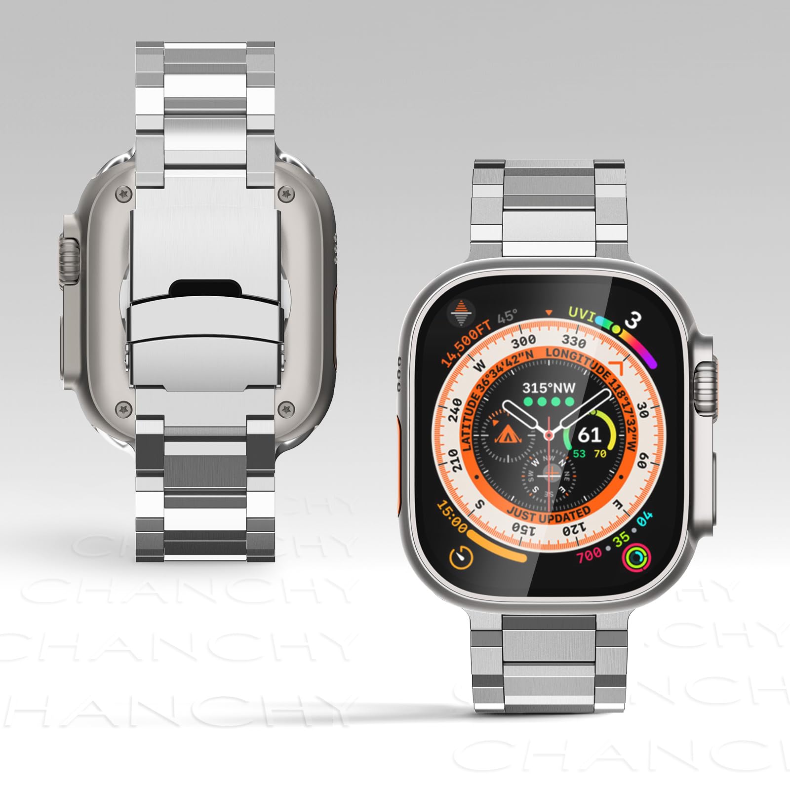 TD-Silver Stainless Steel Band